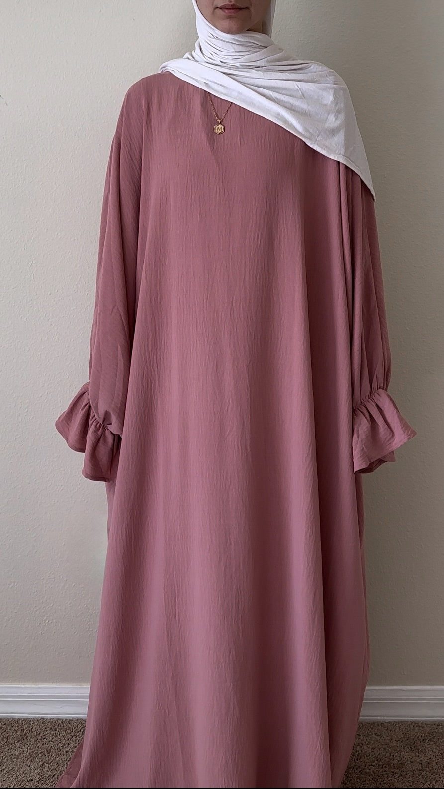 Sea Pink Abaya